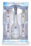 Pravda Vodka Gift Set +4 Mini Flavored Swarovski 90cl Vol 39.3%