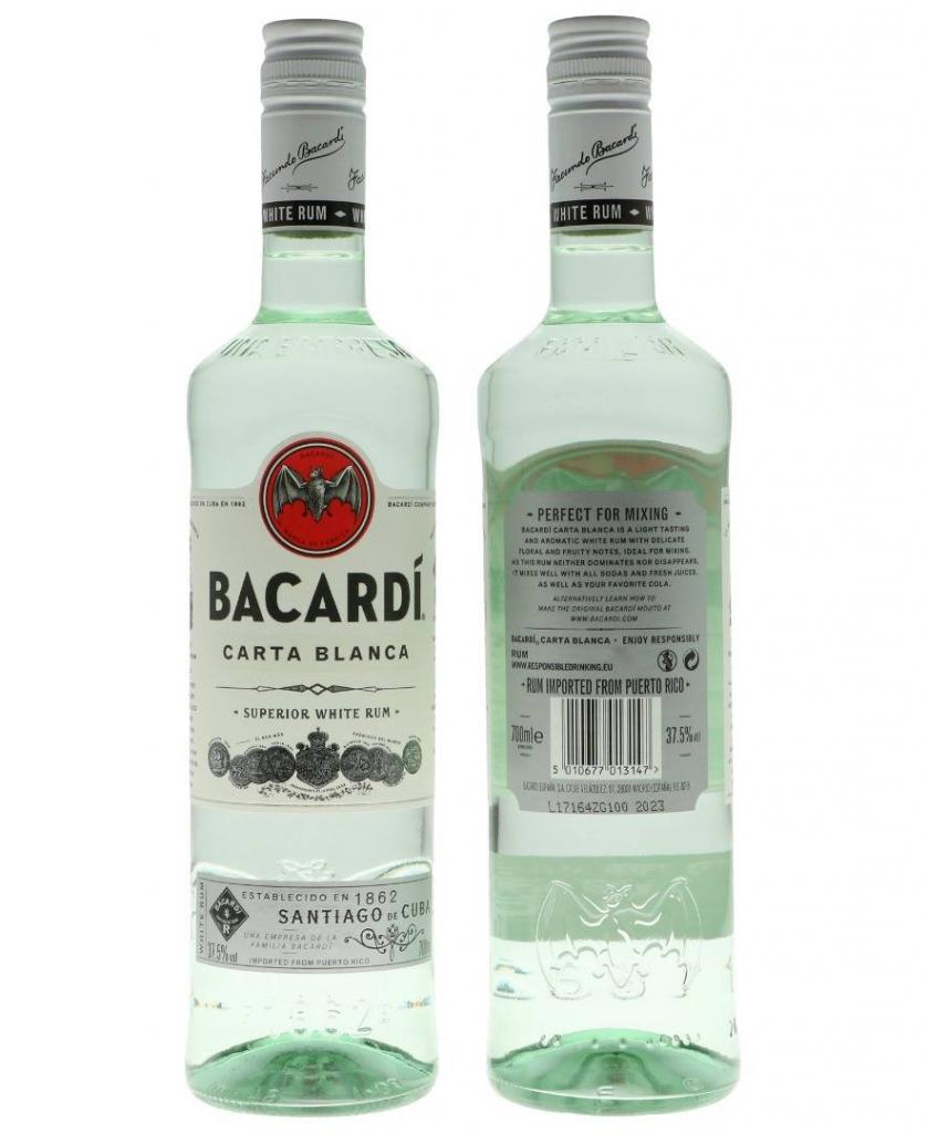 Ром бакарди бланка. Бакарди carta Blanca. Rum Bacardi carta Blanca. Ром Bacardi carta Blanca 0.5. Bacardi carta Blanca 37,5% 100cl.