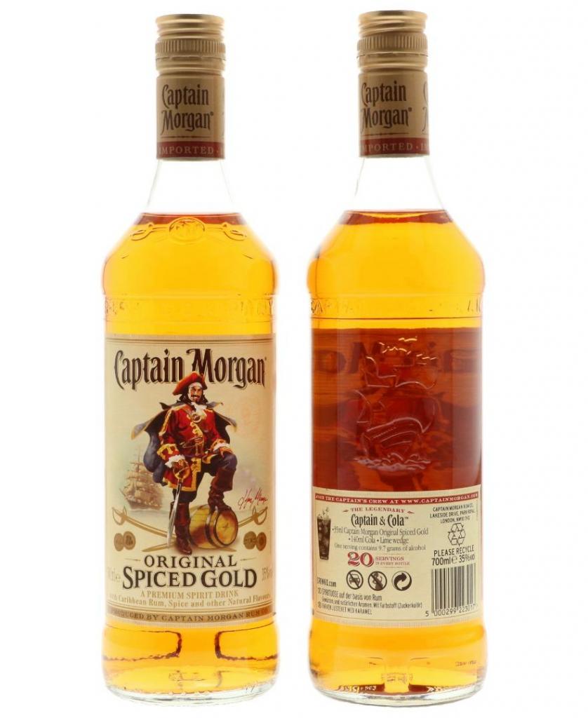 Captain Morgan Spiced Gold - Luxemburg Golden-Spirits Shop