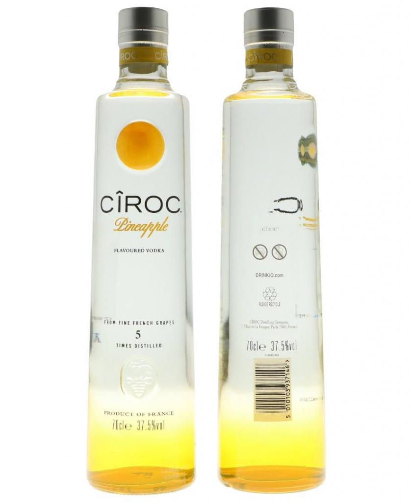 Vodka Cîroc Pineapple 37.5° 70 Cl