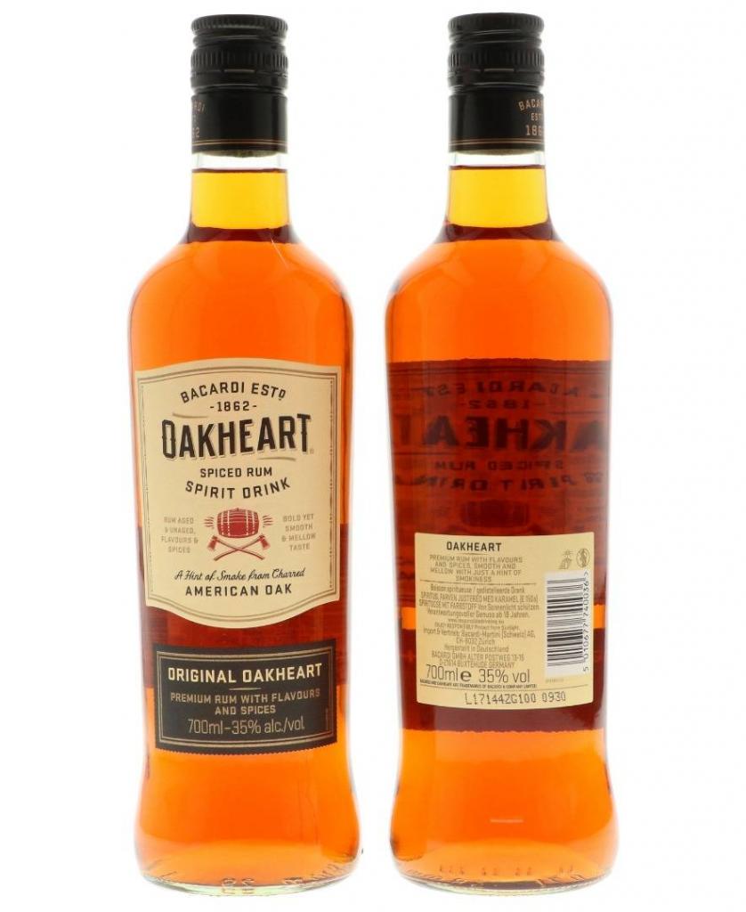 Oakheart. Bacardi Oakheart (бакарди Оакхарт). Ром Bacardi "Oakheart", 0.7 л. Виски бакарди Оакхарт. Бакарди Оакхарт 07.