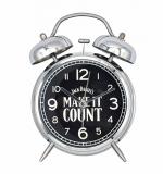 Jack Daniels Twin Bell Retro Alarm Clock 0cl Vol 0%
