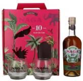 Naga 10y Asian Rum Siam Edition + 2 Verrs + Gb 70cl Vol 40%